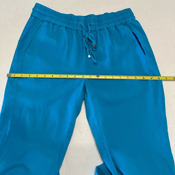 Love Tree Linen Pull on Pants Drawstring Waist Wide Leg Size Medium Pockets - Picture 8 of 8